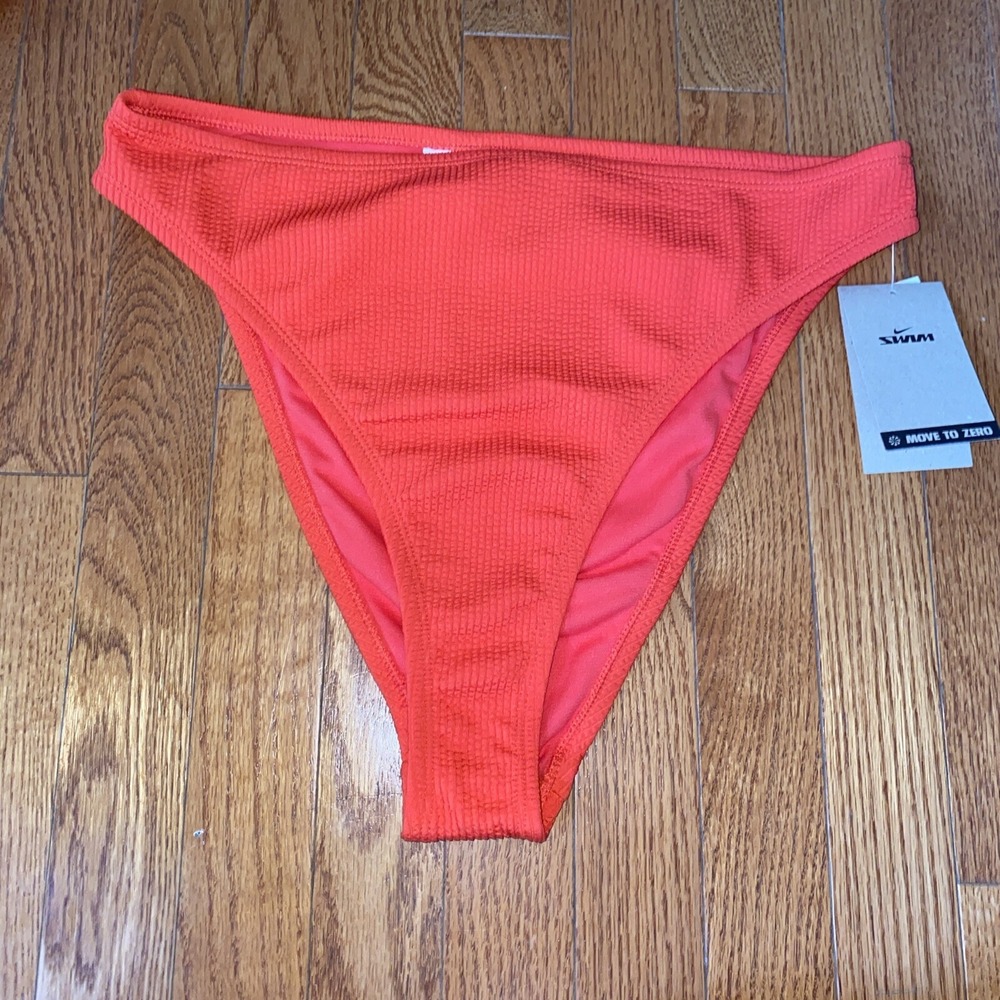 Nike Swim Bikini Bottom Swimsuit Move To Zero Women's Size Medium Textured